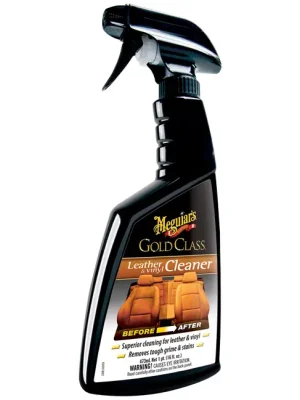 Ihned K Objednání Meguiar's Gold Class Leather & Vinyl Cleaner - extra účinný čistič na přírodní i umělou kůži, 473 ml