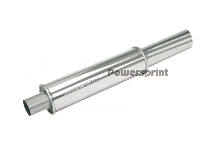 Must-Have Powersprint koncový výfukový tlumič kulatý s koncovkou 89mm, vnější průměr příruby 63,5 mm, celková délka 800 mm