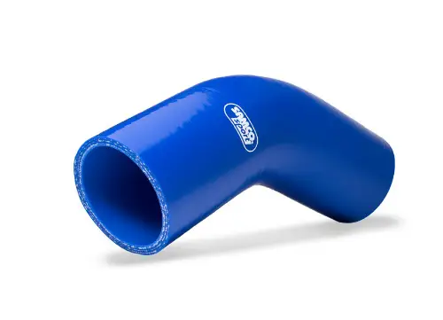 Finální Výprodej Samco Sport silikonové redukční koleno 90° s vnitřním průměrem 38 mm > 25 mm, barva červená