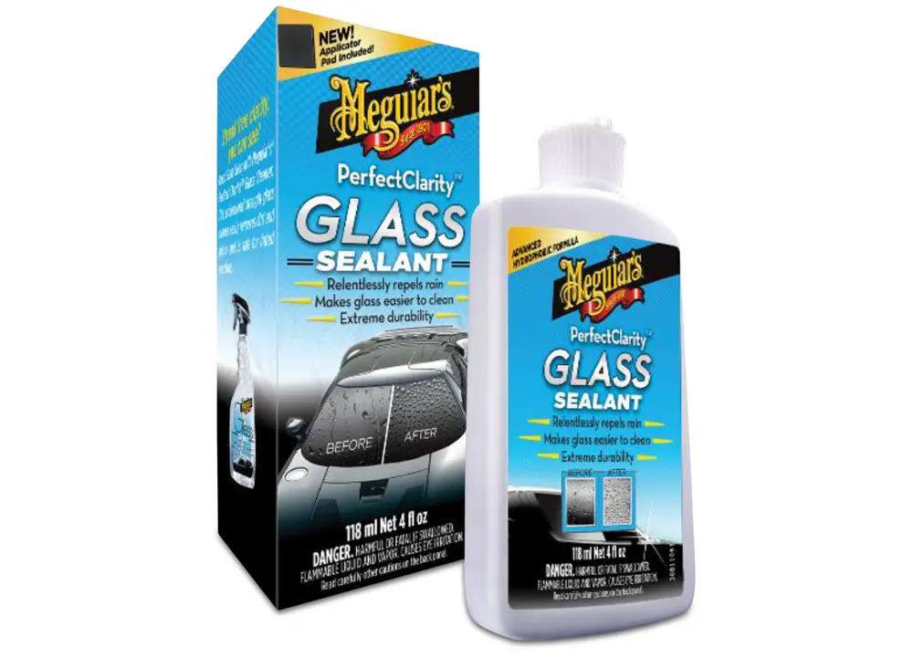 Nová Kolekce Meguiar's Perfect Clarity Glass Sealant - ochrana skel a oken s efektem tekutých stěračů, 118 ml