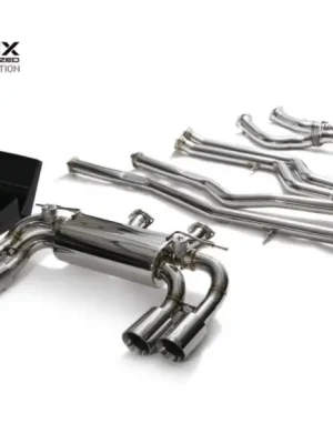 Armytrix nerezový výfukový systém s dálkovým ovládáním klapek Valvetronic pro BMW M Series F87 M2 Competition 2018-, provedení koncovek Karbonové koncovky 4x101 mm Originální
