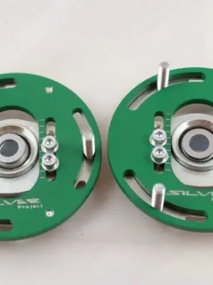 Tovární Cena Silver Project 3D Nastavitelné horní uložení pro BMW řady 1 E82/E87 s podvozkem s průměrem pružiny 60 mm, barevné provedení zelená