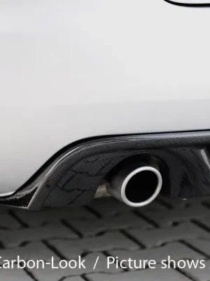 Akční Nabídka Rieger vložka zadního nárazníku pro Audi A4 8H kabriolet, plast ABS bez povrchové úpravy, pro orig. koncovky na obou stranách