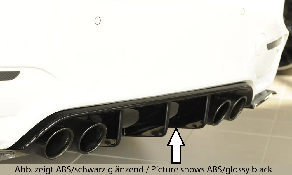 Rieger vložka zadního nárazníku pro BMW řada 3 F80 M3 sedan, plast ABS bez povrchové úpravy Cenový Hit