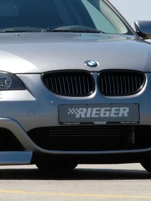Expresní Doručení Rieger přední nárazník pro BMW řada 5 E60, E61 sedan, touring po faceliftu, plast ABS bez povrchové úpravy