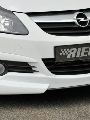 Expresní Doručení Rieger spoiler pod přední nárazník pro Opel Corsa D 3-dvéř., 5-dvéř. před faceliftem, r.v. 07/06-12/10, plast ABS bez povrchové úpravy, bez žebrování
