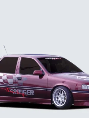 Sezónní Sleva Rieger boční práh mont. strana pravá pro Opel Vectra A notchback, plast ABS bez povrchové úpravy