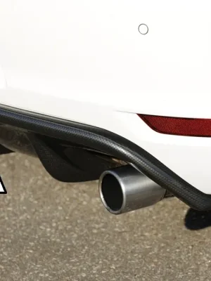 Rieger vložka zadního nárazníku pro Volkswagen Golf 6 GTI 3-dvéř., 5-dvéř., kabriolet, plast ABS s povrchovou úpravou Carbon-Look Top Prodej