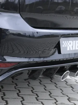 Rieger vložka zadního nárazníku pro R-Line zadní nárazník pro Volkswagen Golf 7 3-dvéř., 5-dvéř. před faceliftem, plast ABS lakovaný do černé lesklé barvy Top Prodej