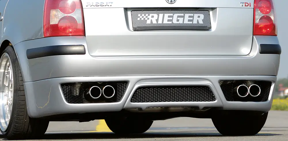 Rieger spoiler pod zadní nárazník pro Volkswagen Passat 3BG combi, plast ABS bez povrchové úpravy Ověřený