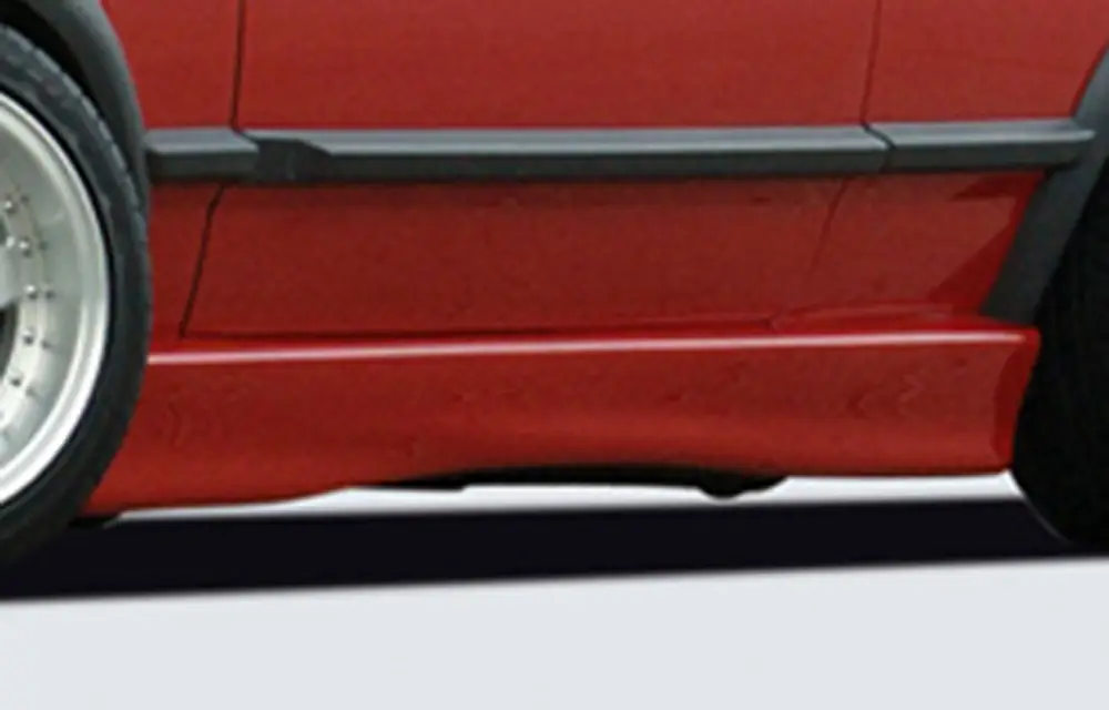 Rieger boční práh mont. strana levá pro Volkswagen Polo 2/3 kupé, r.v. 75-94, plast ABS bez povrchové úpravy, bez výřezu pro blatník Autentický