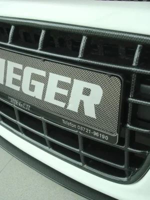 Bezpečná Platba Rieger maska chladiče Carbon-Look pro Volkswagen Scirocco 3 13 2-dvéř. před faceliftem, plast ABS s povrchovou úpravou Carbon-Look