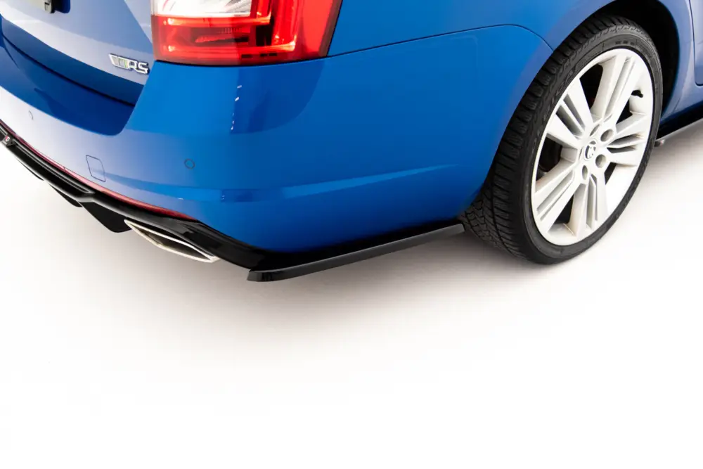 Maxton Design boční difuzory pod zadní nárazník ver.2 pro Škoda Octavia RS Mk3, černý lesklý plast ABS Dokud Zásoby Vydrží