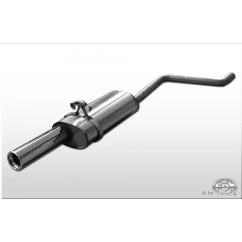 Fox Sportauspuff koncový tlumič výfuku s koncovkou 1x80 Typ 13 pro Volkswagen Polo 86C s motorem 0.9, 1.0, 1.1, 1.3, 1.3 D Omezená Nabídka