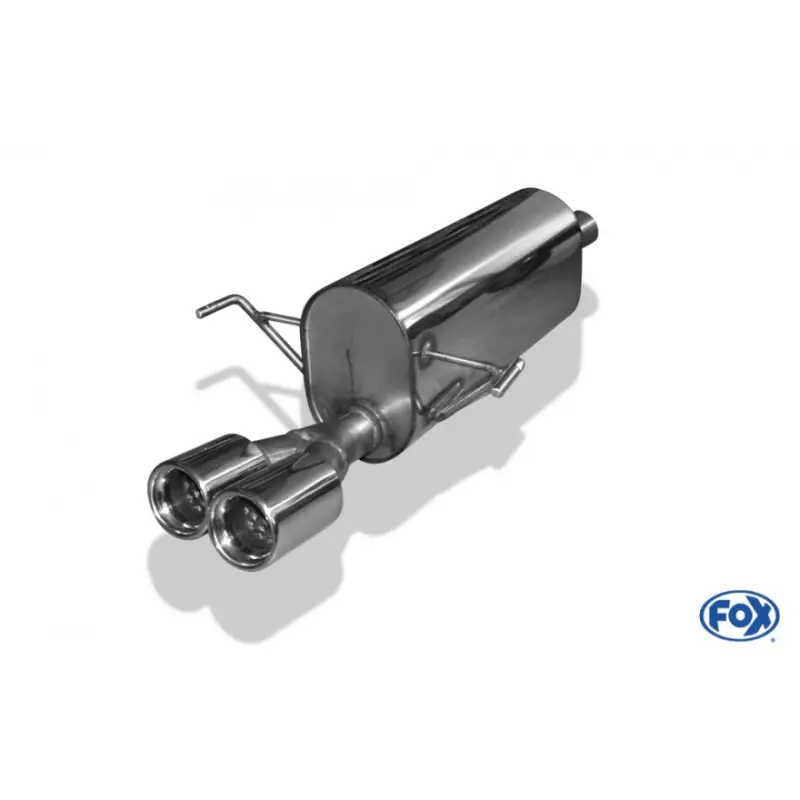 Fox Sportauspuff koncový tlumič výfuku s koncovkou 2x76 Typ 13 pro Opel Astra H s motorem 1.2, 1.3 CDTI, 1.4, 1.6, 1.7 CDTI, 1.8, 1.9 CDTI, Limousine vč. GTC Speciální Cena