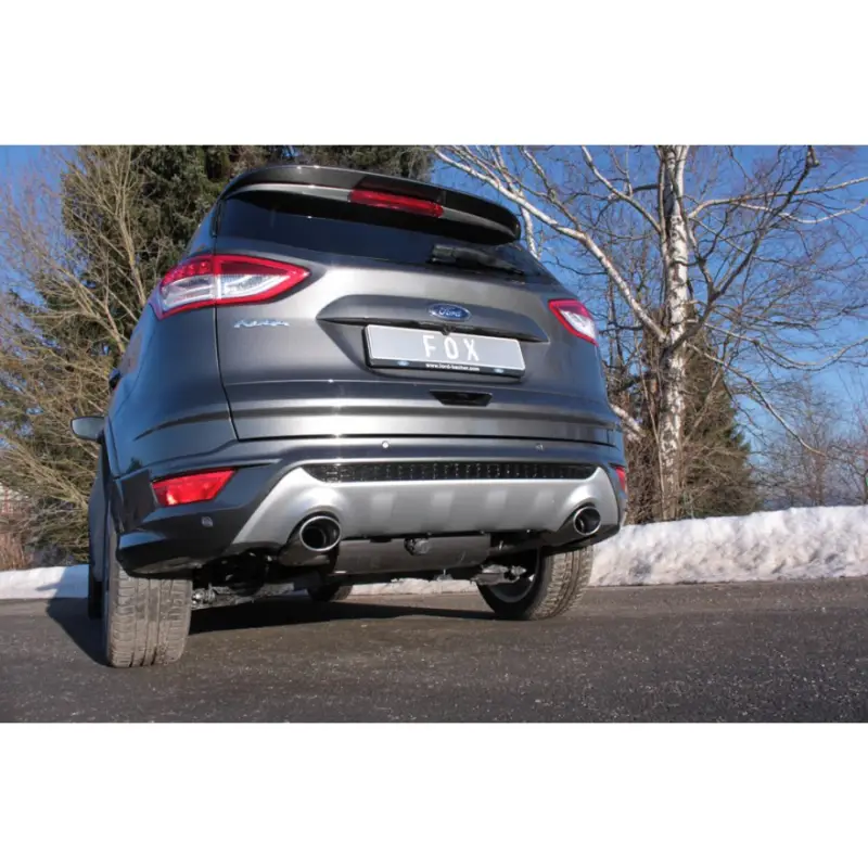 Fox Sportauspuff koncový tlumič výfuku s koncovkou 115x85 Typ 44 na obou stranách pro Ford Kuga II 2008- s motorem 2.0 D Originální