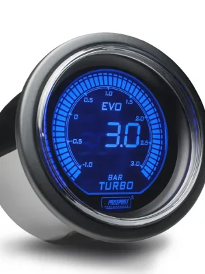 Cenová Bomba PROSPORT Performance přídavný budík řady EVO, měřená hodnota tlak turba