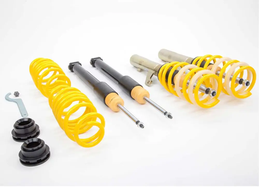 Akční Nabídka Výškově stavitelný podvozek ST Suspensions ST XA, ST XA, ST XA, ST XA se stavitelnou tuhostí pro Volkswagen Jetta III 1K2, 1KM max zatížení PN 1036 - 1105 kg s prům. uchycení př. tl. 55 mm