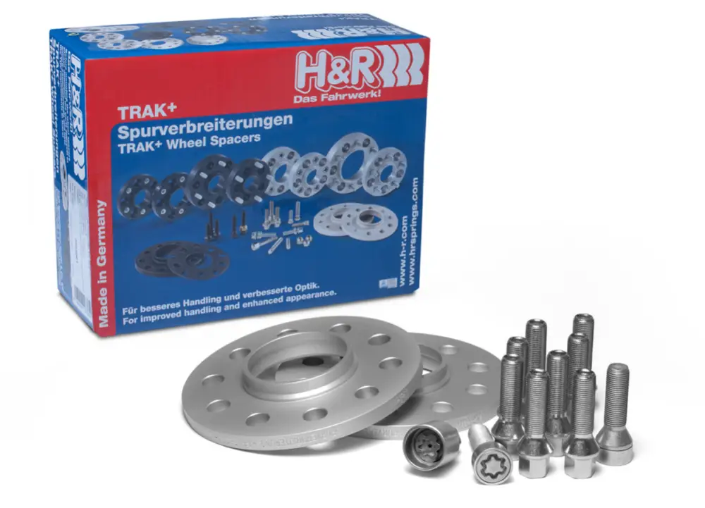 Značkový H&R 2 kusy rozšiřovacích podložek typ DR-ABE20 o šířce 10 mm včetně spojovacího materiálu pro Volkswagen Passat 3C, CJ, barva stříbrná, r.v. 2015-