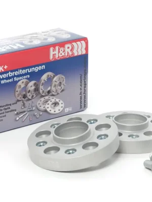 Značkový H&R 2 kusy rozšiřovacích podložek typ DRA50 o šířce 25 mm pro BMW řada 1 E88 187, barva stříbrná