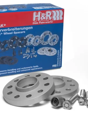 Akce H&R 2 kusy rozšiřovacích podložek typ DR-ABE24 o šířce 12 mm včetně spojovacího materiálu pro Seat Altea 5P, barva stříbrná