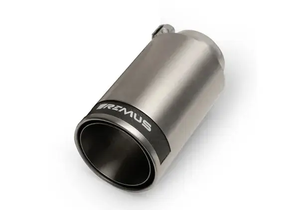 Poslední Šance Remus univerzální výfuková koncovka 84 mm, rovná, Street Race, s karbonovým pruhem