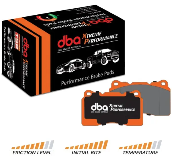 DBA Xtreme Performance s homologací ECE R90 zadní sada brzdových destiček pro Volkswagen Amarok 2016- 3.0 TD 224BHP 4Motion Výhodná Nabídka