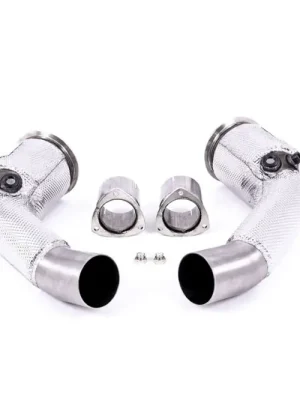 Cenově Výhodný Milltek Sport Downpipes s náhradami katalyzátorů pro Audi RS7 C8 4.0 V8 bi-turbo (bez OPF/GPF US/ROW) 2019-2024, pro OE Cat Back systém