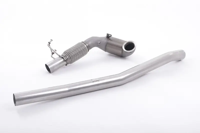 Autentický Milltek Sport litý downpipe s Race katalyzátorem 200 Cell pro Volkswagen Golf Mk7 2.0TFSI Alltrack / Estate / Station Wagon / Combi 4-Motion 2016-2021, pouze pro Milltek Sport cat-back systém