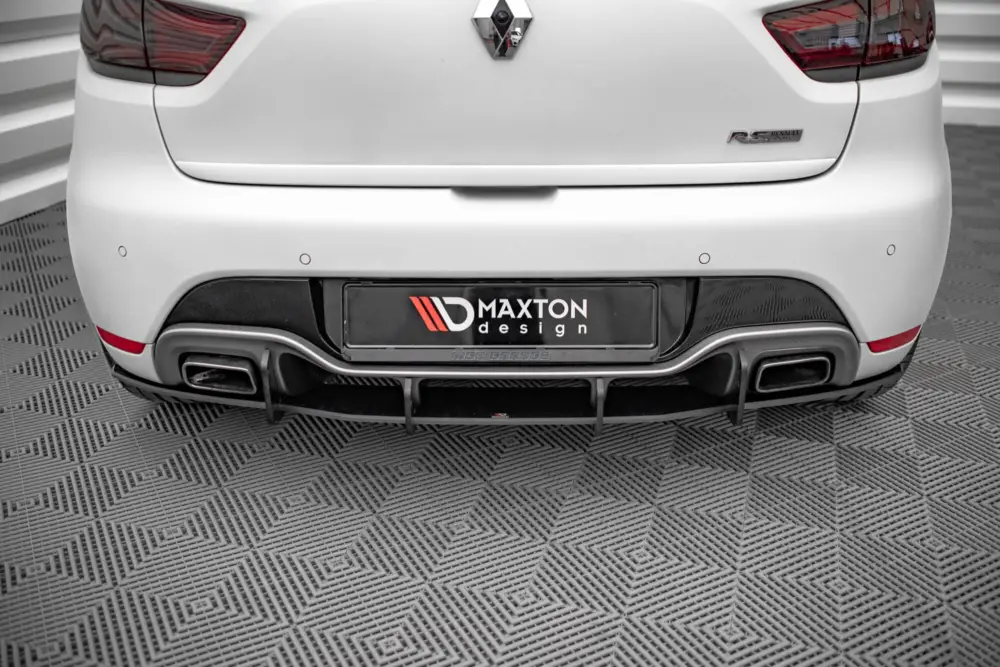 Maxton Design "Street Pro" difuzor zadního nárazníku pro Renault Clio RS Mk4, plast ABS bez povrchové úpravy, s červenou linkou Kup Teď