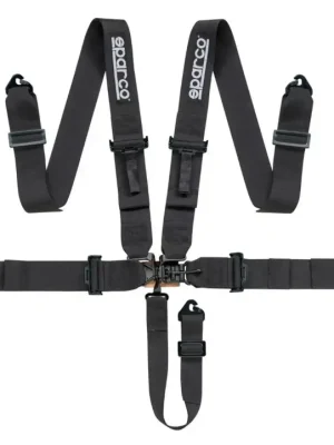 Akce Závodní 5bodový pás Sparco SPORT H-5 SFI, bez homologace, barva černá