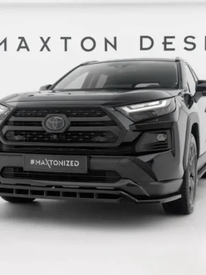 Značkový Maxton Design spoiler pod přední nárazník pro Toyota RAV4 Mk5, černý lesklý plast ABS, Adventure