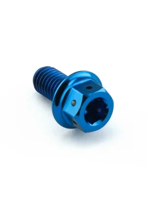 Top Prodej Pro-Bolt titanový šroub s DualDrive hlavou (šestihran + inbus) se závitem M5 x 0,80 mm a délkou 10 mm, barva modrá