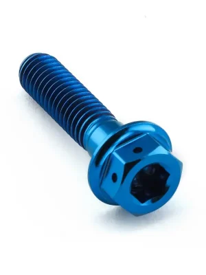Super Cena Pro-Bolt titanový šroub s DualDrive hlavou (šestihran + inbus) se závitem M6 x 1,00 mm a délkou 25 mm, barva modrá