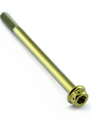 Vrácení Zdarma Pro-Bolt titanový šroub s DualDrive hlavou (šestihran + inbus) se závitem M6 x 1,00 mm a délkou 85 mm, barva zlatá