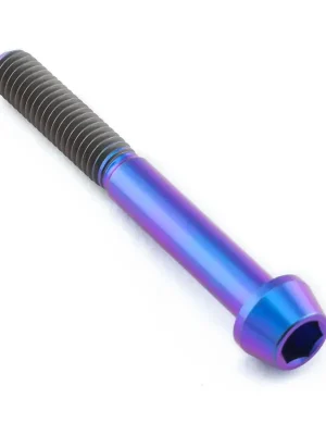 Tovární Cena Pro-Bolt titanový inbusový šroub s kónusovou hlavou se závitem M6 x 1,00 mm a délkou 50 mm, barva opálená fialová