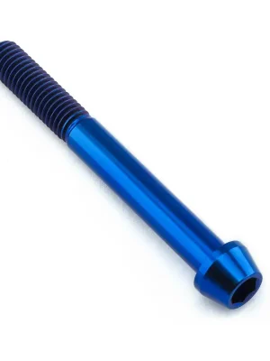 Akční Cena Pro-Bolt titanový inbusový šroub s kónusovou hlavou se závitem M8 x 1,25 mm a délkou 70 mm, barva modrá