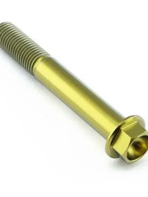 Akční Nabídka Pro-Bolt titanový šroub s šestihrannou hlavou se závitem M10 x 1,25 mm a délkou 70 mm, barva zlatá