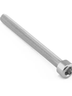 Top Prodej Pro-Bolt hliníkový inbusový šroub s válcovou hlavou se závitem M6 x 1,00 mm a délkou závitu 65 mm, barva stříbrná