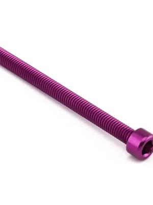 Akce Pro-Bolt hliníkový inbusový šroub s válcovou hlavou se závitem M6 x 1,00 mm a délkou závitu 75 mm, barva fialová