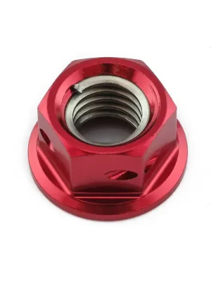 Top Prodej Pro-Bolt hliníková matka s ocelovou závitovou vložkou se závitem M8 x 1,25 mm, barva červená