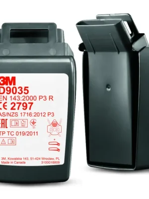 Nová Kolekce 3M™ Secure Click™ částicový filtr v pouzdru, provedení D9035, úroveň ochrany P3 R