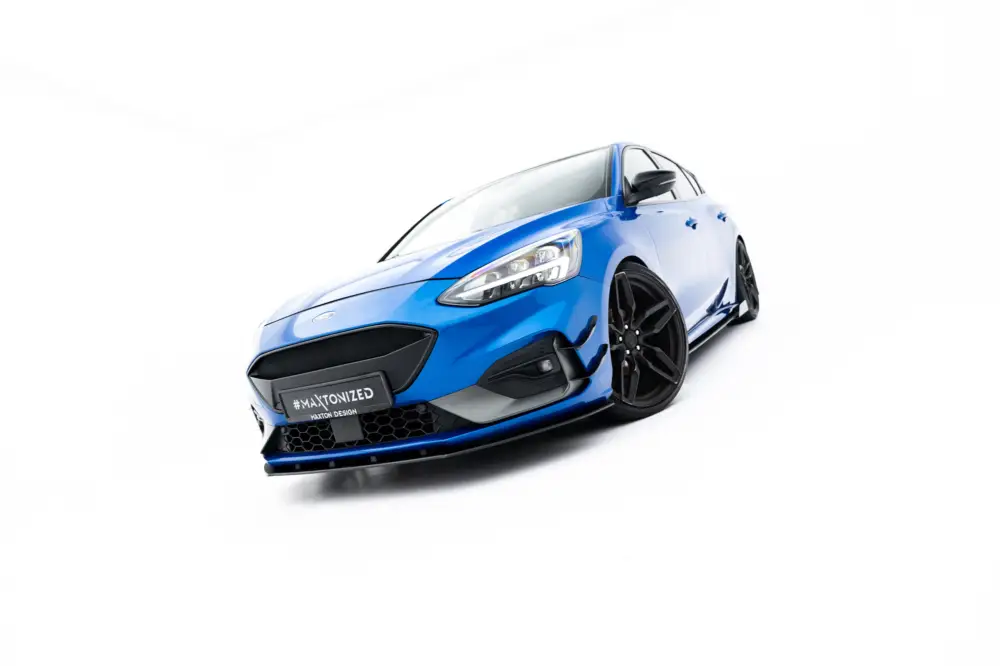 Maxton Design "Racing durability" spoiler pod přední nárazník pro Ford Focus ST Mk4, plast ABS bez povrchové úpravy Časově Omezené