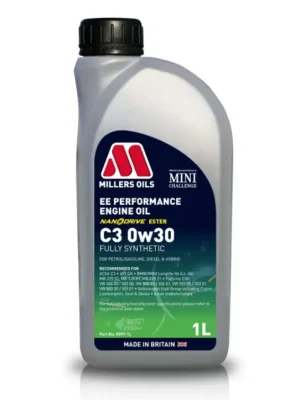 Bezpečná Platba Plně syntetický motorový olej Millers Oils EE Performance C3 0w30, objem 1l
