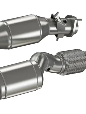 HJS downpipe 76 mm/70 mm včetně katalyzátorů 2x 200 cpsi pro BMW X3 M typ F97 (F34XM), emisní norma Euro 6d, 3.0 353 kW (S58 B30B), Facelift Sleva