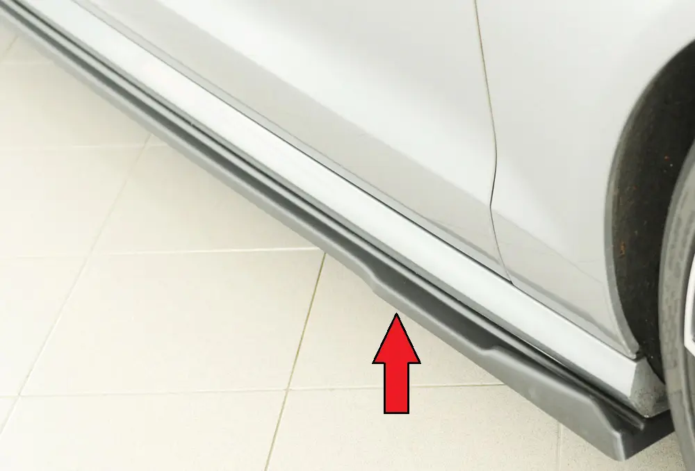 Rieger spoiler pod boční práh mont. strana pravá pro Audi A6 S6 4G, C7 sedan, r.v. 02/12-08/14, plast ABS bez povrchové úpravy Značkový