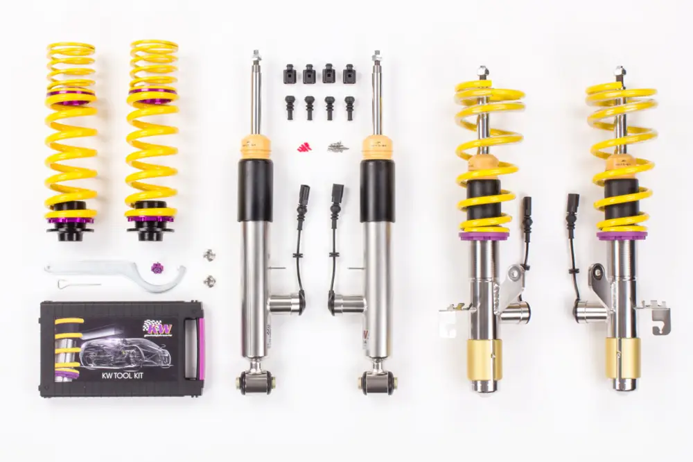 Výškově stavitelný podvozek KW DDC - Plug & Play s elektronicky nastavitelnou tuhostí pro Audi Q3 max zatížení PN do 1210 kg Ihned K Objednání