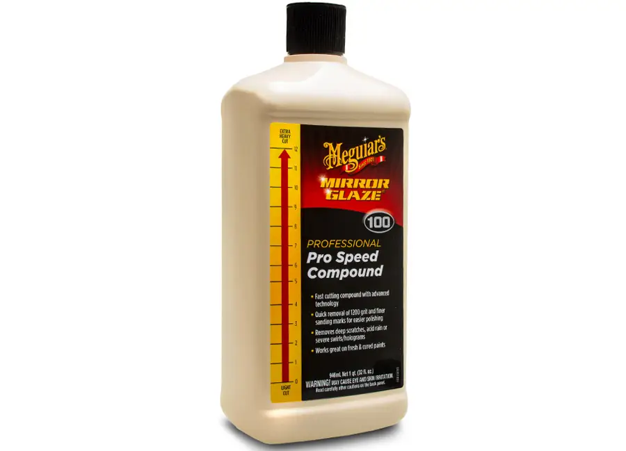 Meguiar's Pro Speed Compound - extrémně účinná profesionální korekční a lešticí pasta s technologií super-mikroabraziv, objem 946 ml Značkový