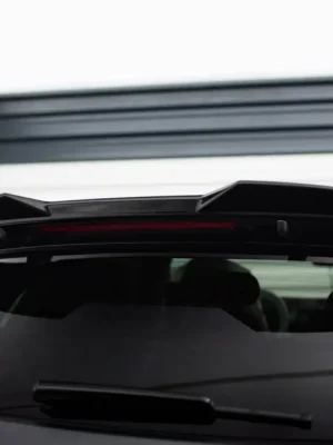 Akční Cena Maxton Design prodloužení spoileru 3d pro Porsche Cayenne Mk3 Facelift, černý lesklý plast ABS, SUV - S/ E-Hybrid/ S E-Hybrid