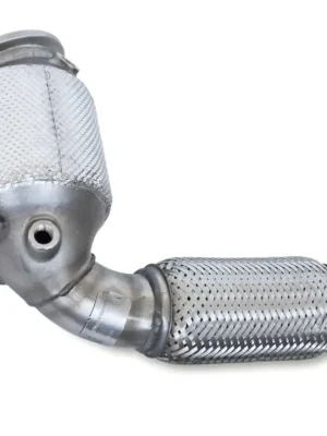 Ověřený HJS downpipe 70 mm včetně katalyzátoru 200 cpsi pro Mini John Cooper Works typ FMCA, FMK, FML2, FMLX, emisní norma Euro 6d - OPF, John Cooper Works/Cabrio/Clubman/Countryman, 2.0, 170kw (B48A20B)